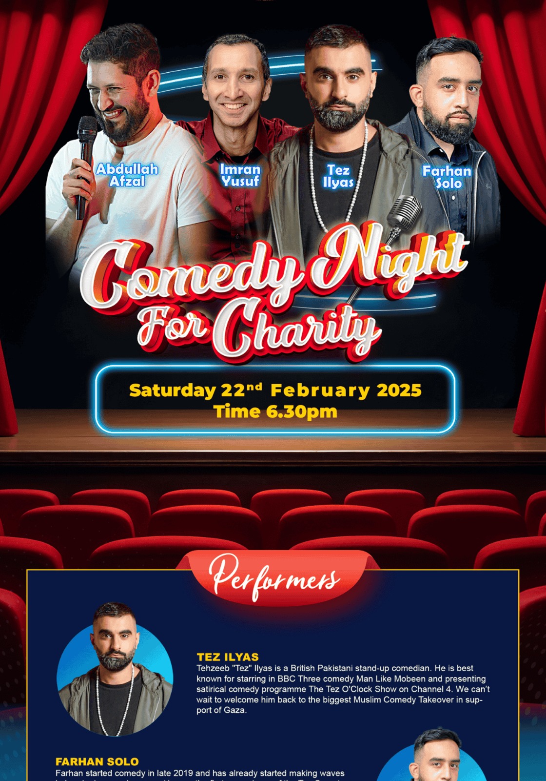 Image representing the event: Comedy Show For Charity